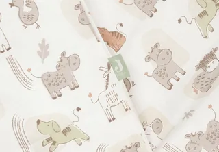 Dekbedovertrek met sloop - 120x150cm - Barn Buddies von Jollein in Mehrfarbig – Produktfoto 2 von 3