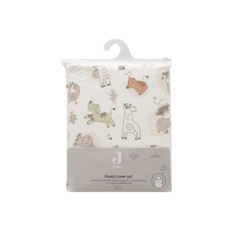 Dekbedovertrek met sloop - 120x150cm - Barn Buddies von Jollein in Mehrfarbig – Produktfoto 3 von 3