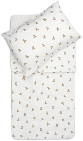 Dekbedovertrek met sloop - 120x150cm - Mini Teddy Bear by Jollein in Multicolour – product photo 1 of 4