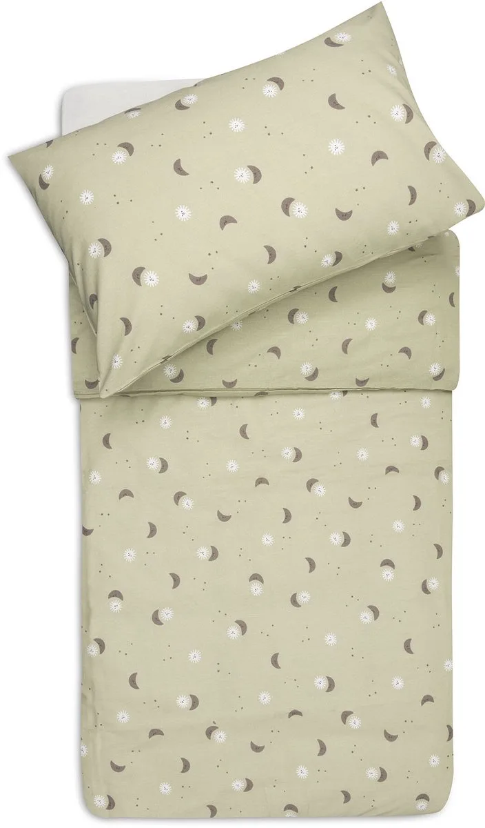 Dekbedovertrek met sloop - 120x150cm - Over the Moon de Jollein en Multicolore – photo produit