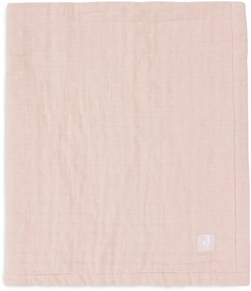 Deken Hydrofiel 75x100cm Jacquard GOTS från Jollein i Wild Rose – produktbild