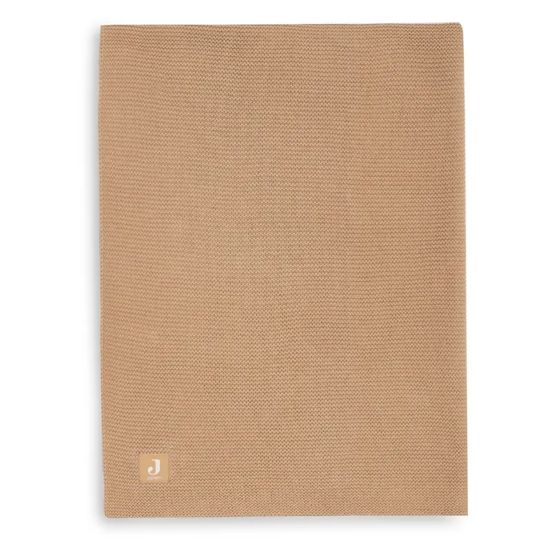 Deken Ledikant 100x150cm Basic Knit von Jollein in Hazel – Produktfoto 4 von 4