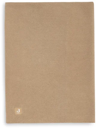 Deken Ledikant 100x150cm Basic Knit von Jollein in Hazel – Produktfoto 1 von 4