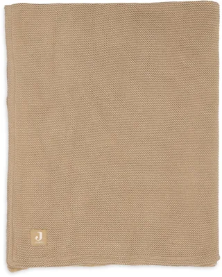 Deken Ledikant 100x150cm Basic Knit Hazel/Fleece by Jollein in Hazel – product photo 1 of 4