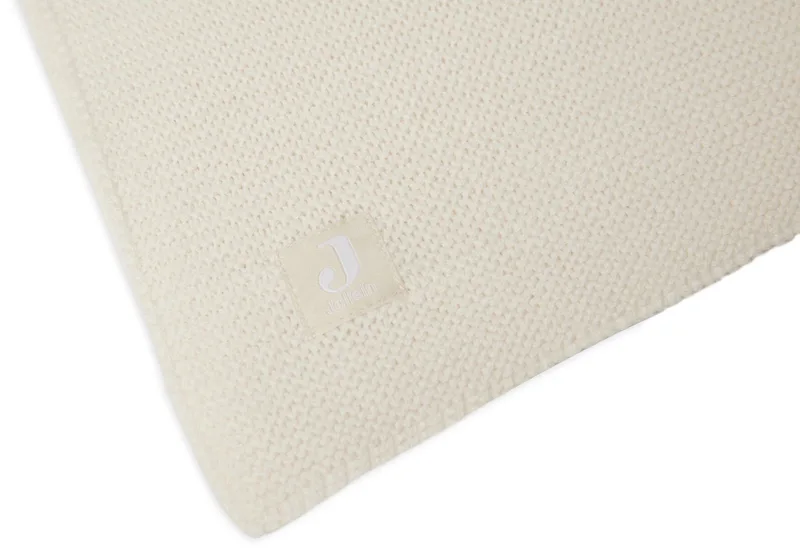 Deken Ledikant 100x150cm de Jollein en Basic Knit Ivory – photo produit 3 sur 4