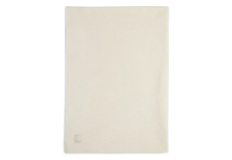 Deken Ledikant 100x150cm de Jollein en Basic Knit Ivory – photo produit 4 sur 4