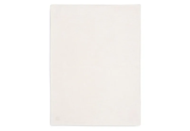 Deken Ledikant 100x150cm Basic knit Ivory/Coral Fleece by Jollein in Basic Knit Ivory – product photo 3 of 4