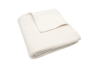 Deken Ledikant 100x150cm Basic knit Ivory/Coral Fleece by Jollein in Basic Knit Ivory – product photo 4 of 4