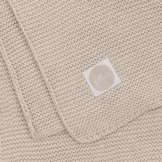 Deken Ledikant 100x150cm von Jollein in Basic Knit Nougat – Produktfoto 2 von 4