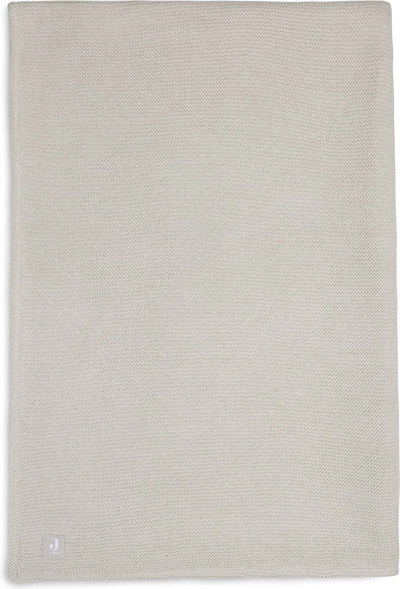Deken Ledikant 100x150cm Basic Knit Nougat/Fleece by Jollein in Basic Knit Nougat – product photo