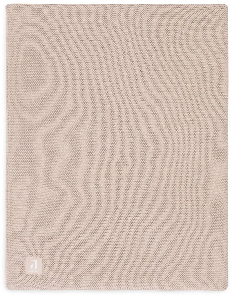 Deken Ledikant 100x150cm de Jollein en Basic Knit Wild Rose – photo produit