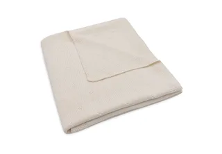 Deken Ledikant 100x150cm by Jollein in Cosy Knit Ivory – product photo 3 of 4