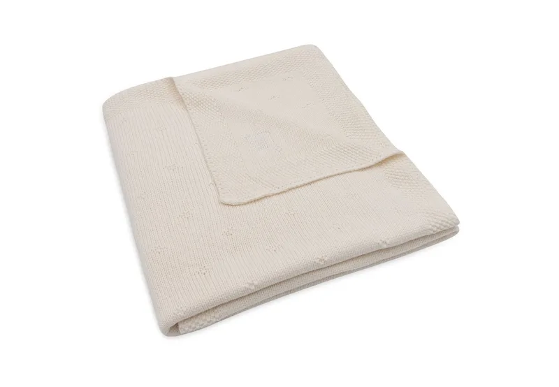 Deken Ledikant 100x150cm by Jollein in Cosy Knit Ivory – product photo 3 of 4