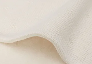 Deken Ledikant 100x150cm Cosy Knit Ivory/Velvet de Jollein en Cosy Knit Ivory – photo produit 4 sur 4