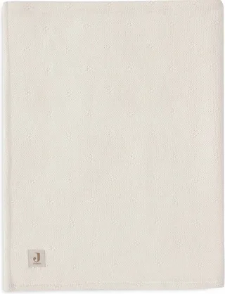 Deken Ledikant 100x150cm Cosy Knit Ivory/Velvet de Jollein en Cosy Knit Ivory – photo produit 1 sur 4