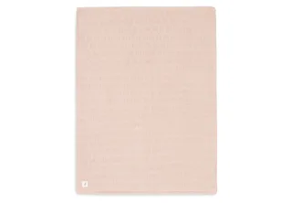 Deken Ledikant 100x150cm - Dekentje Baby - Grain Knit - Wild Rose/Velour de Jollein en Grain Knit Wild Rose – photo produit 3 sur 4