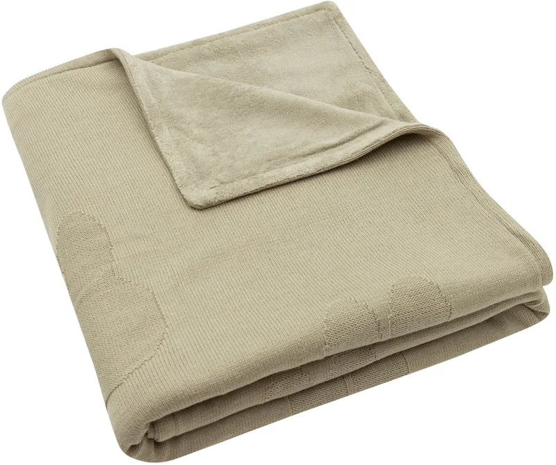 Deken Ledikant 100x150cm - Dekentje Baby - Miffy - Olive Green/Coral Fleece by Jollein in Olive green, Coral fleece – product photo