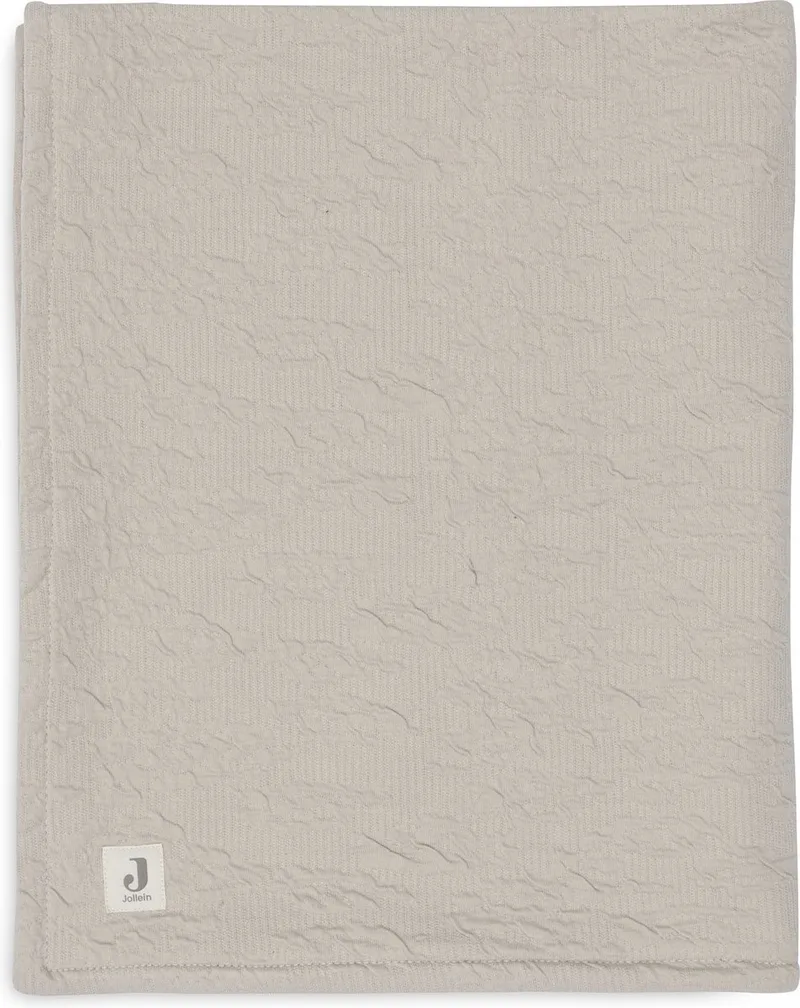 Deken Ledikant 100x150cm - Dekentje Baby - Soft Waves - Nougat/Velvet by Jollein in Nougat – product photo