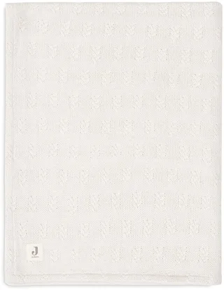 Deken Ledikant 100x150cm Grain Knit Oatmeal/Velvet by Jollein in Grain Knit Oatmeal – product photo 1 of 4