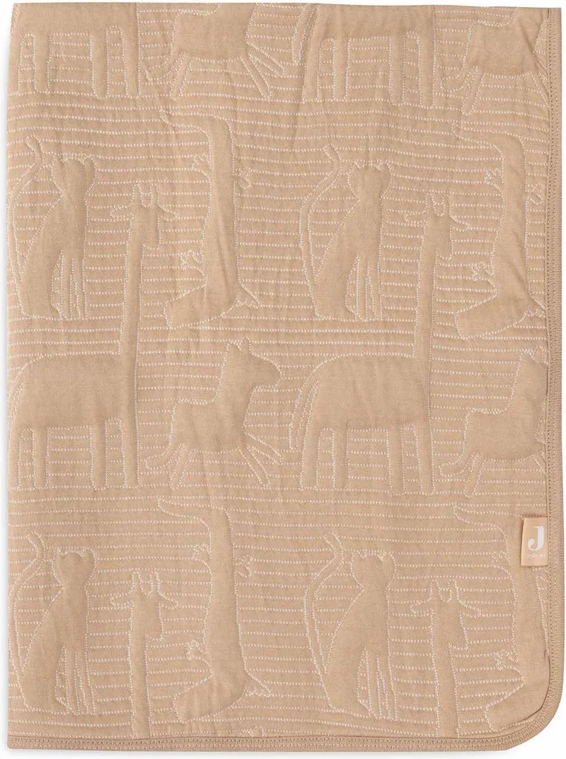 Deken Ledikant 100x150cm Jungle Jambo Biscuit/Oatmeal by Jollein in Jungle Jambo Biscuit – product photo