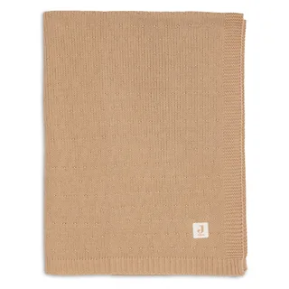 Deken Ledikant 100x150cm Sprinkle Knit van Jollein in Hazel – productfoto 4 van 4
