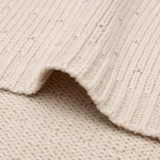 Deken Ledikant 100x150cm Sprinkle Knit by Jollein in Sand – product photo 3 of 4