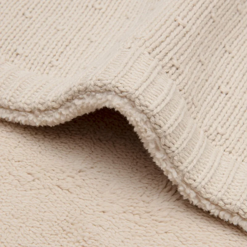 Deken Ledikant 100x150cm Sprinkle Knit Sand/Fluffy by Jollein in Sand – product photo 3 of 4