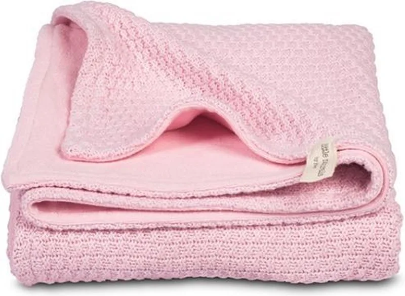 Deken Little Naturals Drops 75x100 cm de Jollein en Rose – photo produit