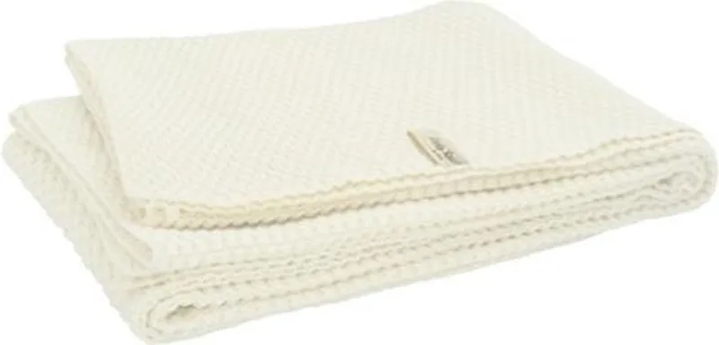 Deken Little Naturals Drops 75x100 cm - Wit de Jollein en Off-white – photo produit