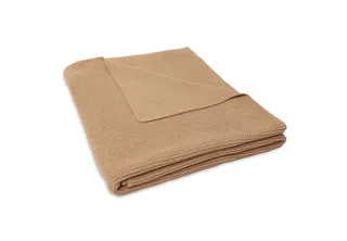 Deken Wieg 75x100cm de Jollein en Basic Knit Biscuit – photo produit 2 sur 4