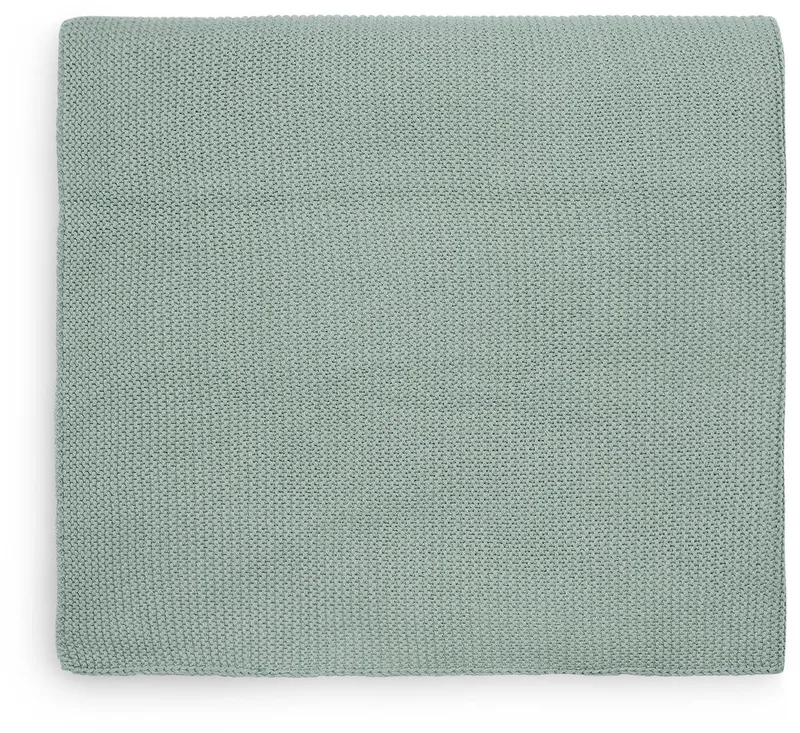 Deken Wieg 75x100cm by Jollein in Basic Knit Forest Green – product photo