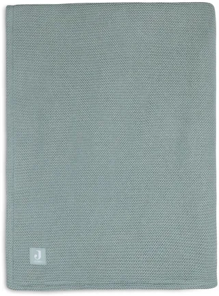 Deken Wieg 75x100cm Basic Knit Forest Green/Fleece von Jollein in Basic Knit Forest Green – Produktfoto 1 von 4