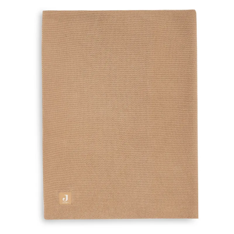 Deken Wieg 75x100cm Basic Knit von Jollein in Hazel – Produktfoto 4 von 4