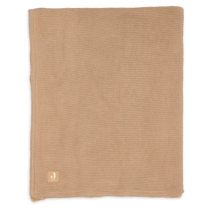 Deken Wieg 75x100cm Basic Knit Hazel/Fleece by Jollein in Hazel – product photo 4 of 4