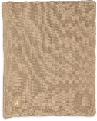 Deken Wieg 75x100cm Basic Knit Hazel/Fleece by Jollein in Hazel – product photo 1 of 4