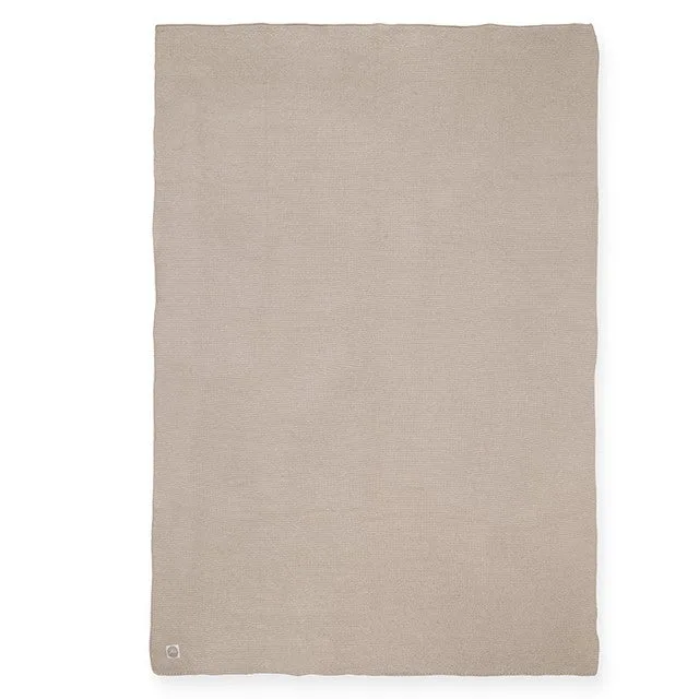 Deken Wieg 75x100cm van Jollein in Basic Knit Nougat – productfoto 3 van 4
