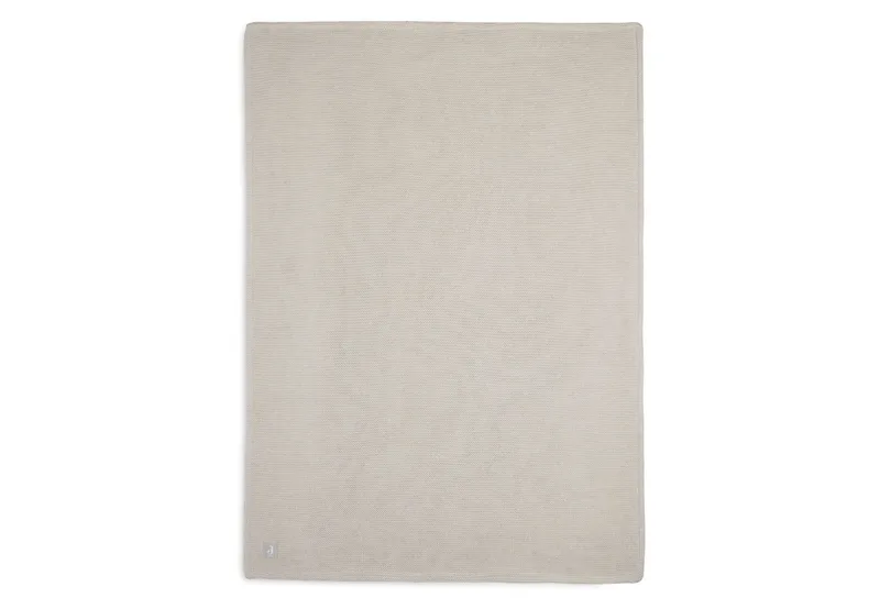 Deken Wieg 75x100cm Basic Knit Nougat/Fleece de Jollein en Basic Knit Nougat – photo produit 4 sur 4