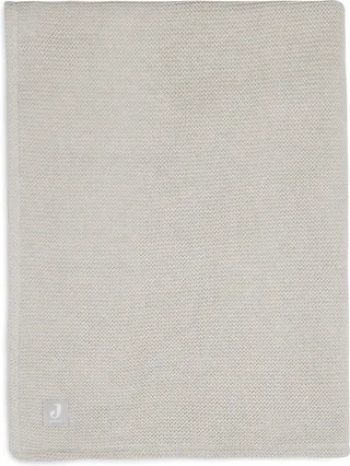 Deken Wieg 75x100cm Basic Knit Nougat/Fleece de Jollein en Basic Knit Nougat – photo produit 1 sur 4