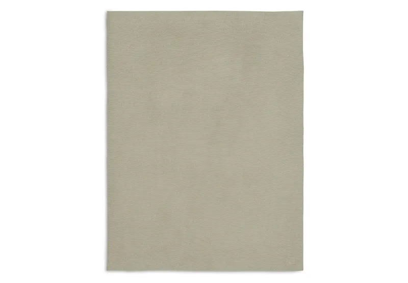 Deken Wieg 75x100cm by Jollein in Basic Knit Olive Green – product photo 2 of 4