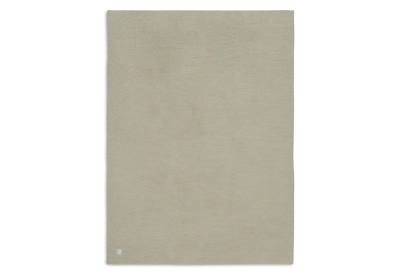 Deken Wieg 75x100cm by Jollein in Basic Knit Olive Green – product photo 3 of 4
