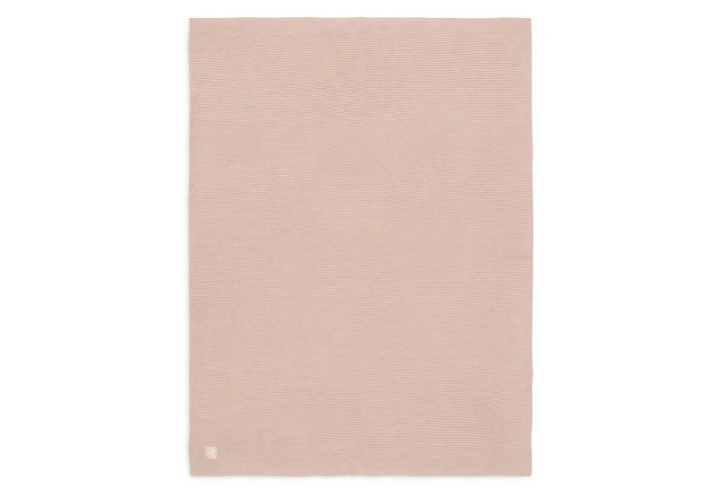 Deken Wieg 75x100cm by Jollein in Basic Knit Wild Rose – product photo 2 of 4
