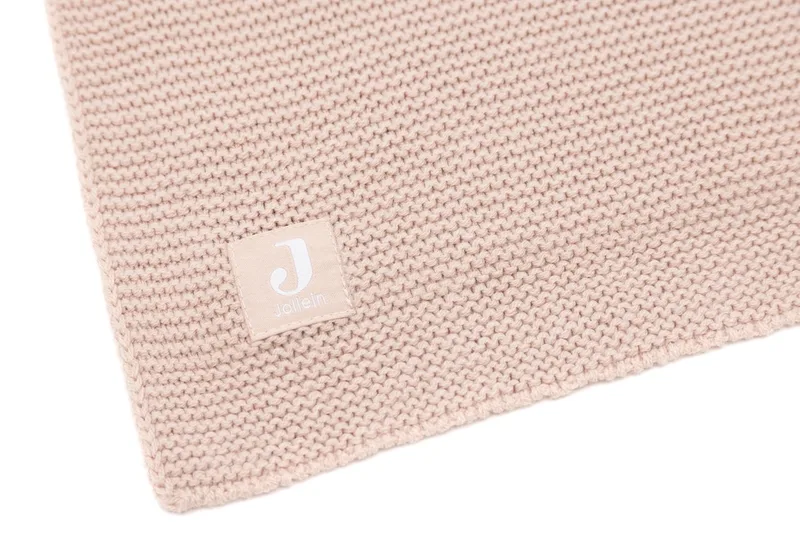 Deken Wieg 75x100cm by Jollein in Basic Knit Wild Rose – product photo 4 of 4