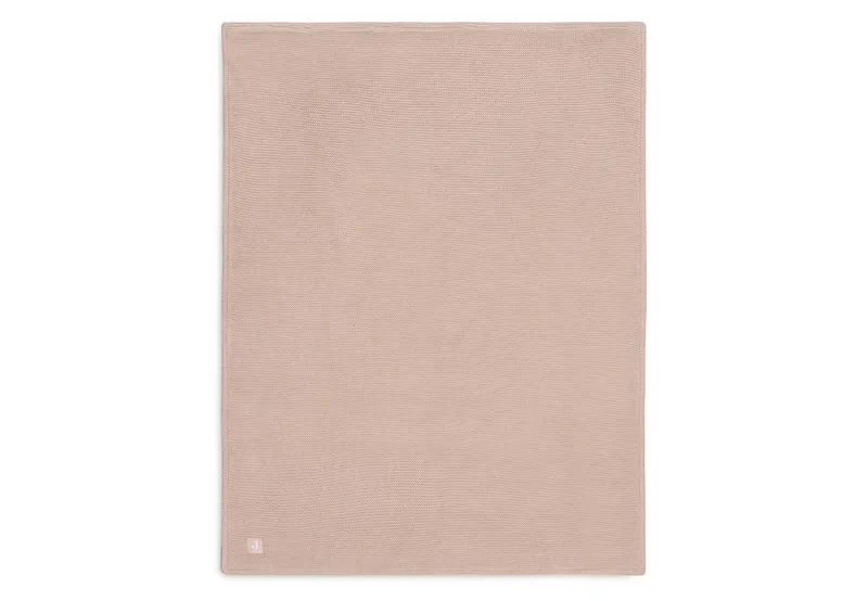 Deken Wieg 75x100cm Basic Knit Wild Rose/Fleece de Jollein en Basic Knit Wild Rose – photo produit 3 sur 4