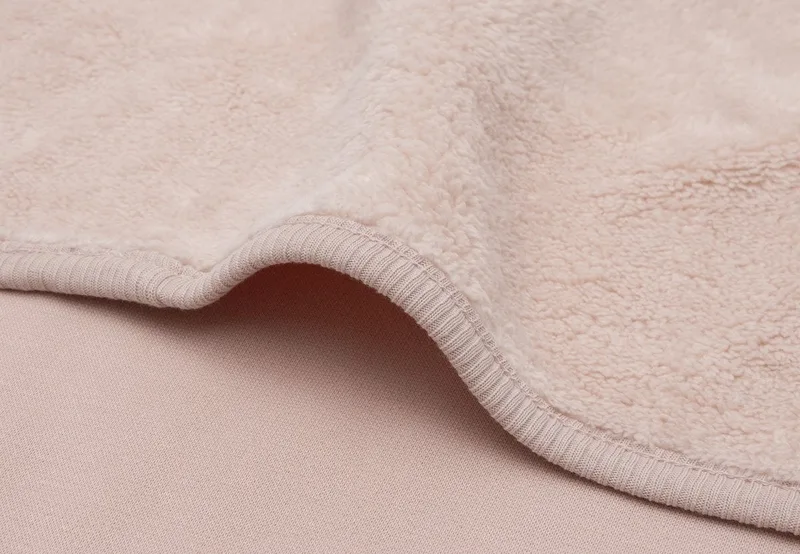 Deken Wieg 75x100cm Basic Sherpa/Jersey de Jollein en Silk Rose – photo produit 3 sur 4