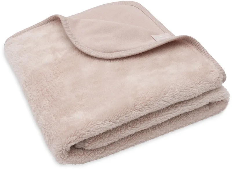 Deken Wieg 75x100cm Basic Sherpa/Jersey de Jollein en Silk Rose – photo produit 2 sur 4