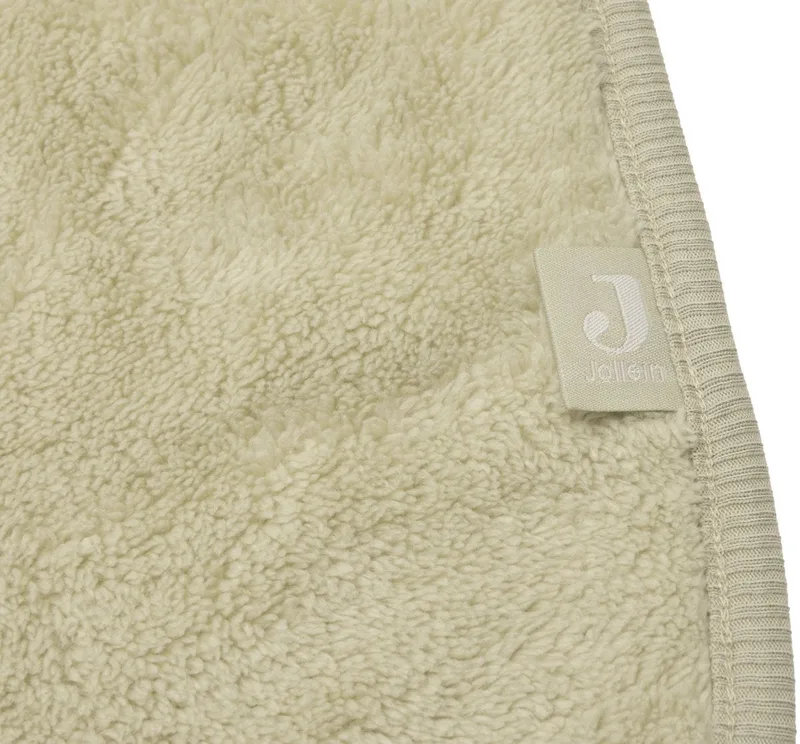 Deken Wieg 75x100cm Basic Sherpa/Jersey från Jollein i Soft Matcha – produktbild 4 av 4