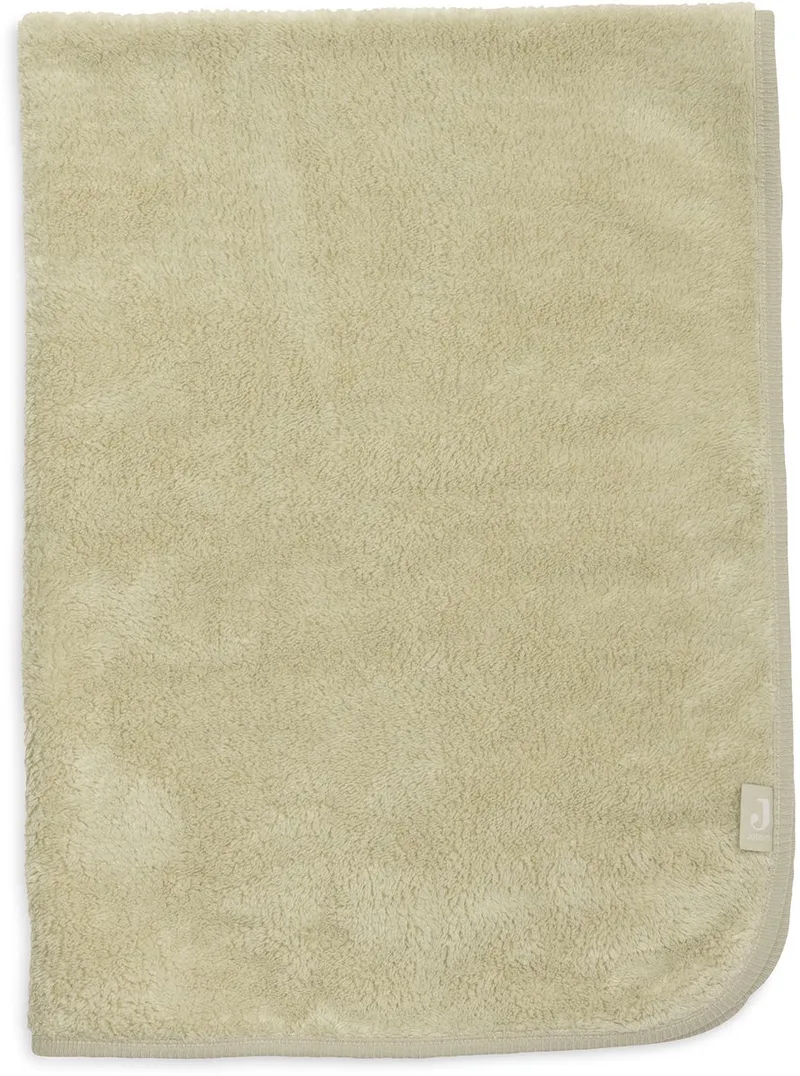 Deken Wieg 75x100cm Basic Sherpa/Jersey by Jollein in Soft Matcha – product photo