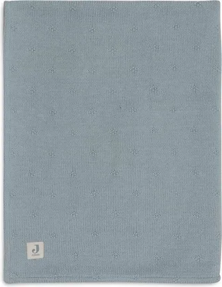 Deken Wieg 75x100cm Cosy Knit Sea Green/Velvet by Jollein in Cosy Knit Sea Green – product photo 1 of 4