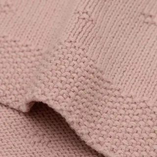 Deken Wieg 75x100cm by Jollein in Cosy Knit Wild Rose – product photo 5 of 5