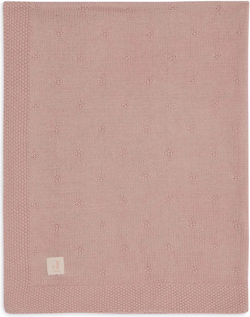 Deken Wieg 75x100cm by Jollein in Cosy Knit Wild Rose – product photo